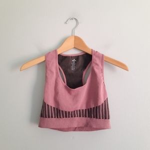 Active Pro Mauve & Black Lightweight Sports Bra